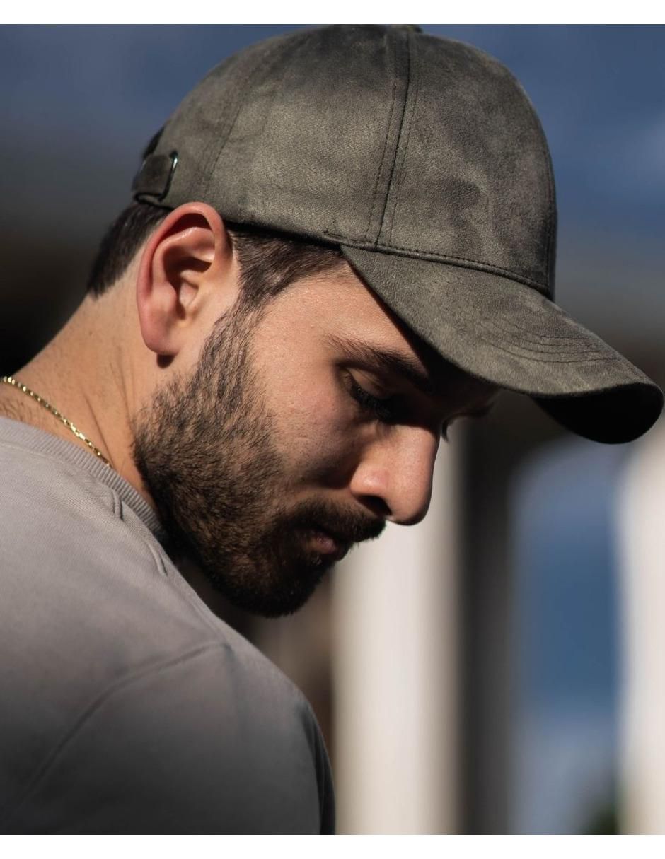 Gorra visera curva hebilla casual para hombre 2