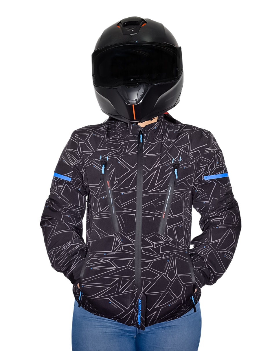 Chamarra impermeable para motorsport Hebotech Outdoor Everyday Rain para mujer