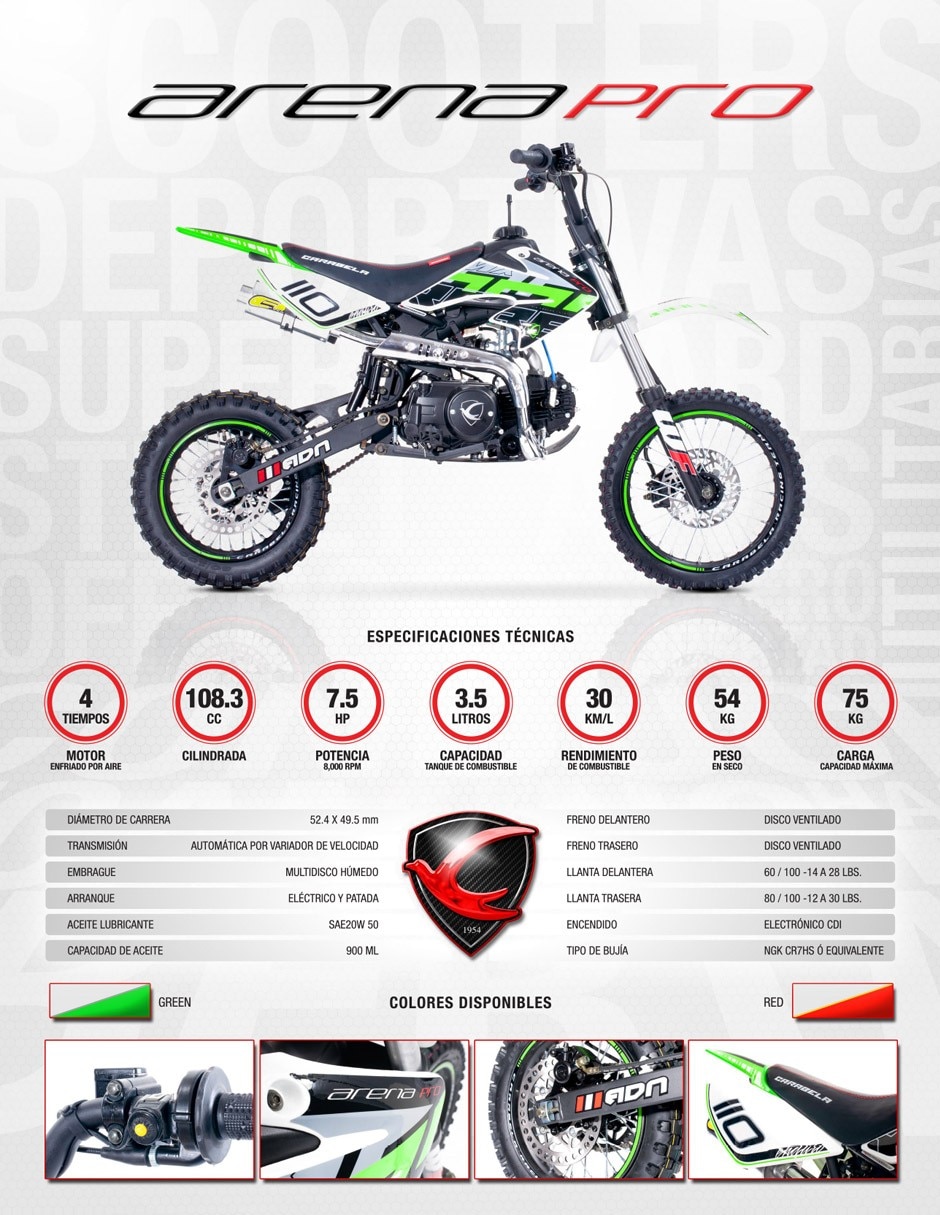 Motocross arena 110cc neon 2026 7