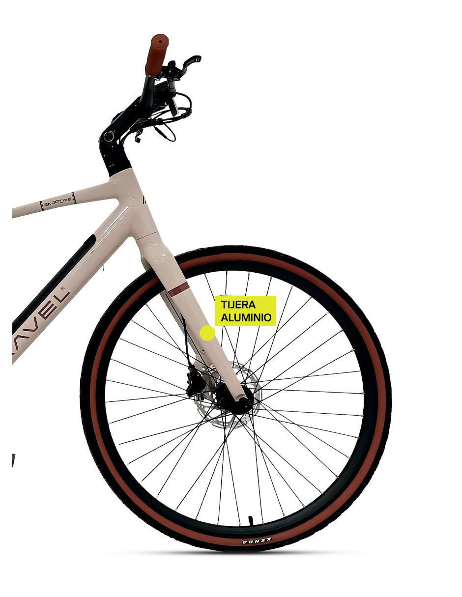 Bicicleta eléctrica E-Rise 700C urbana rodada 700 5