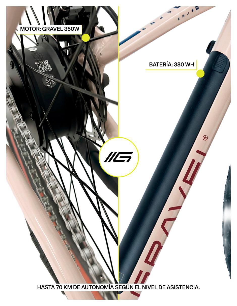 Bicicleta eléctrica E-Rise 700C urbana rodada 700 3