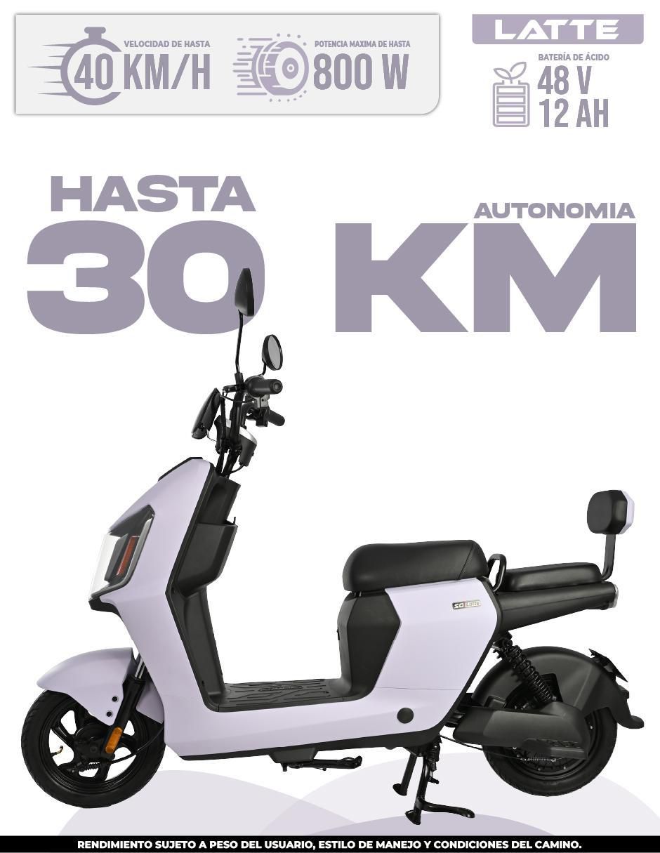 Bicicleta eléctrica Latte urbana rodada 10 3