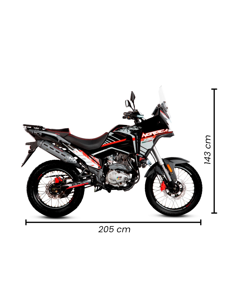 Motocicleta doble propósito mb nordica 300 r 2026