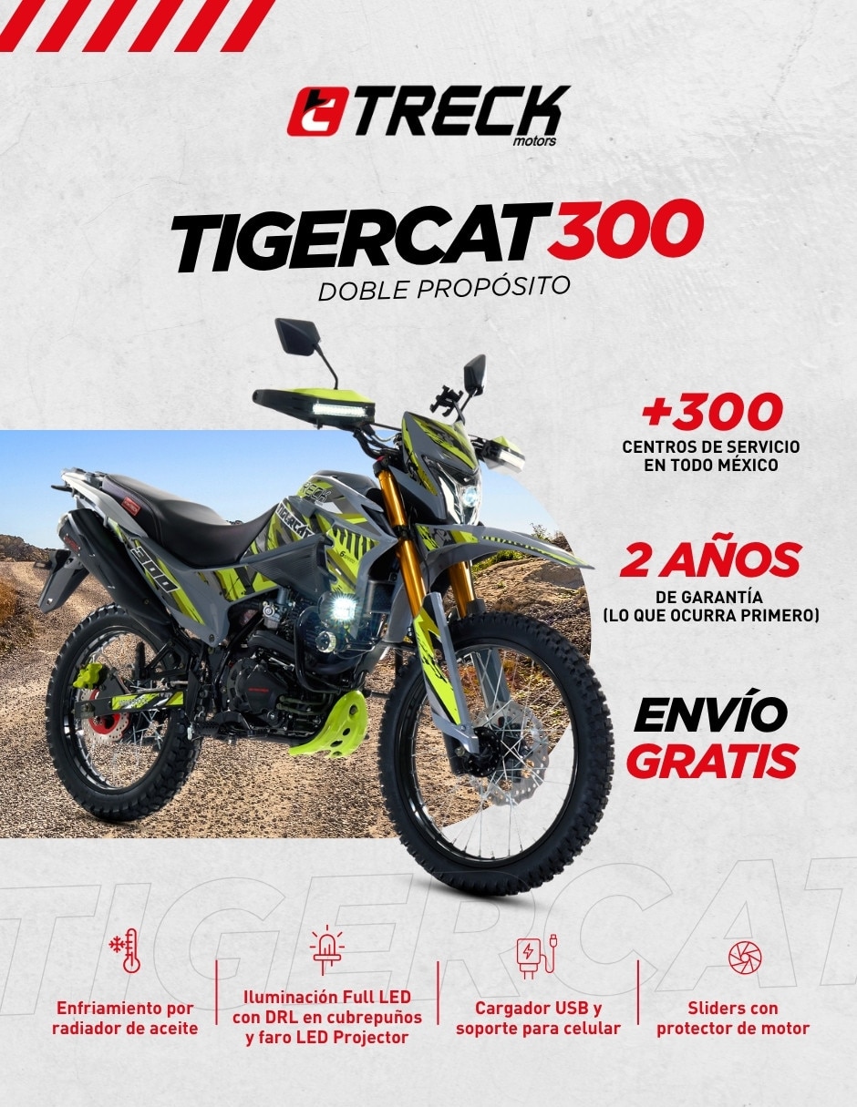Motocicleta doble propósito Tigercat 300 2026 5