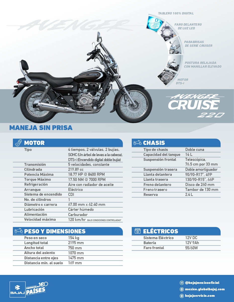 Motocicleta chopper Bajaj 2026