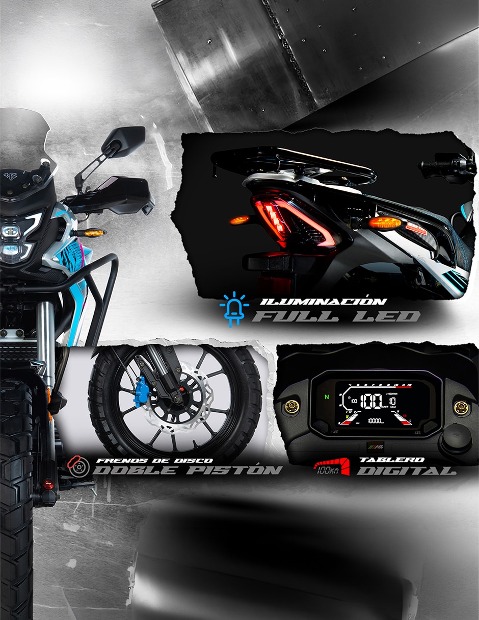 Motocicleta doble propósito MB DRS 300 2027