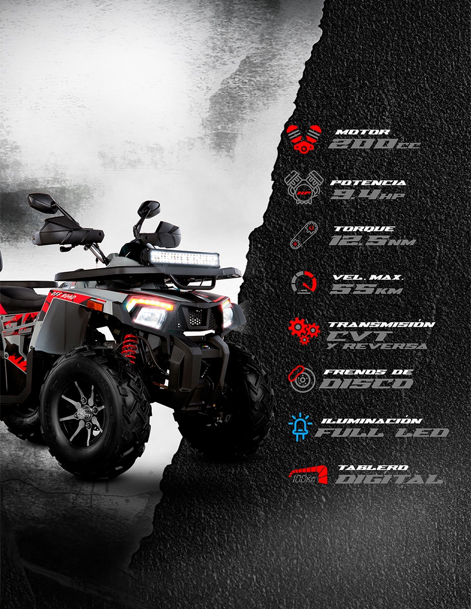 Cuatrimoto MB Motos Glock 200 2027