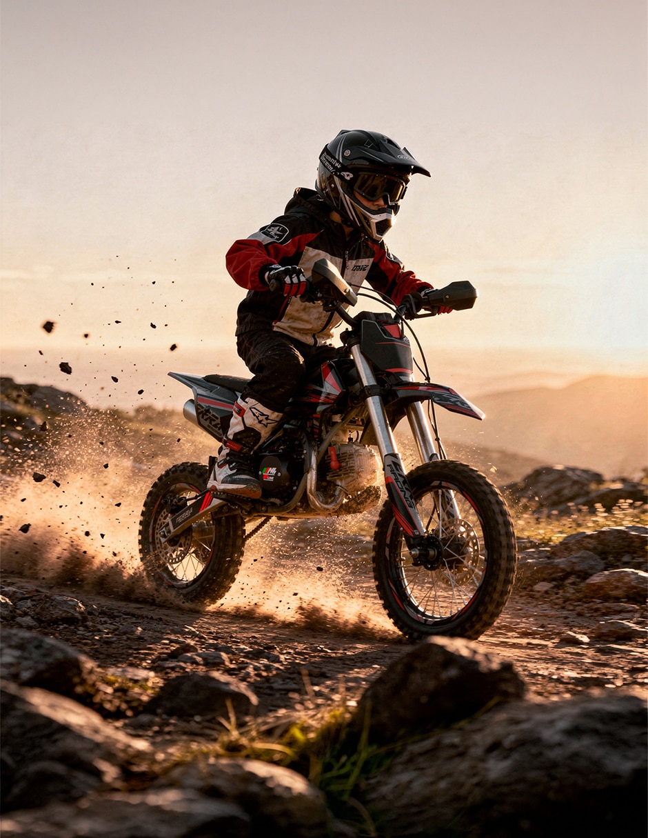 Mini moto terra 110 cc rojo 2027 2027 7