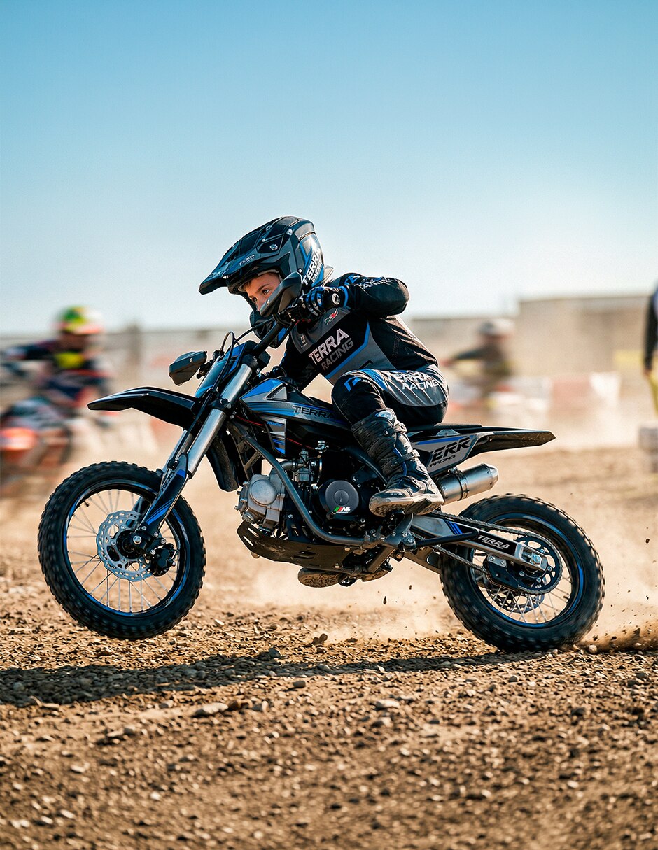 Mini moto terra 110 cc azul 2027 2027 Mini moto terra 110 cc azul 2027 2027