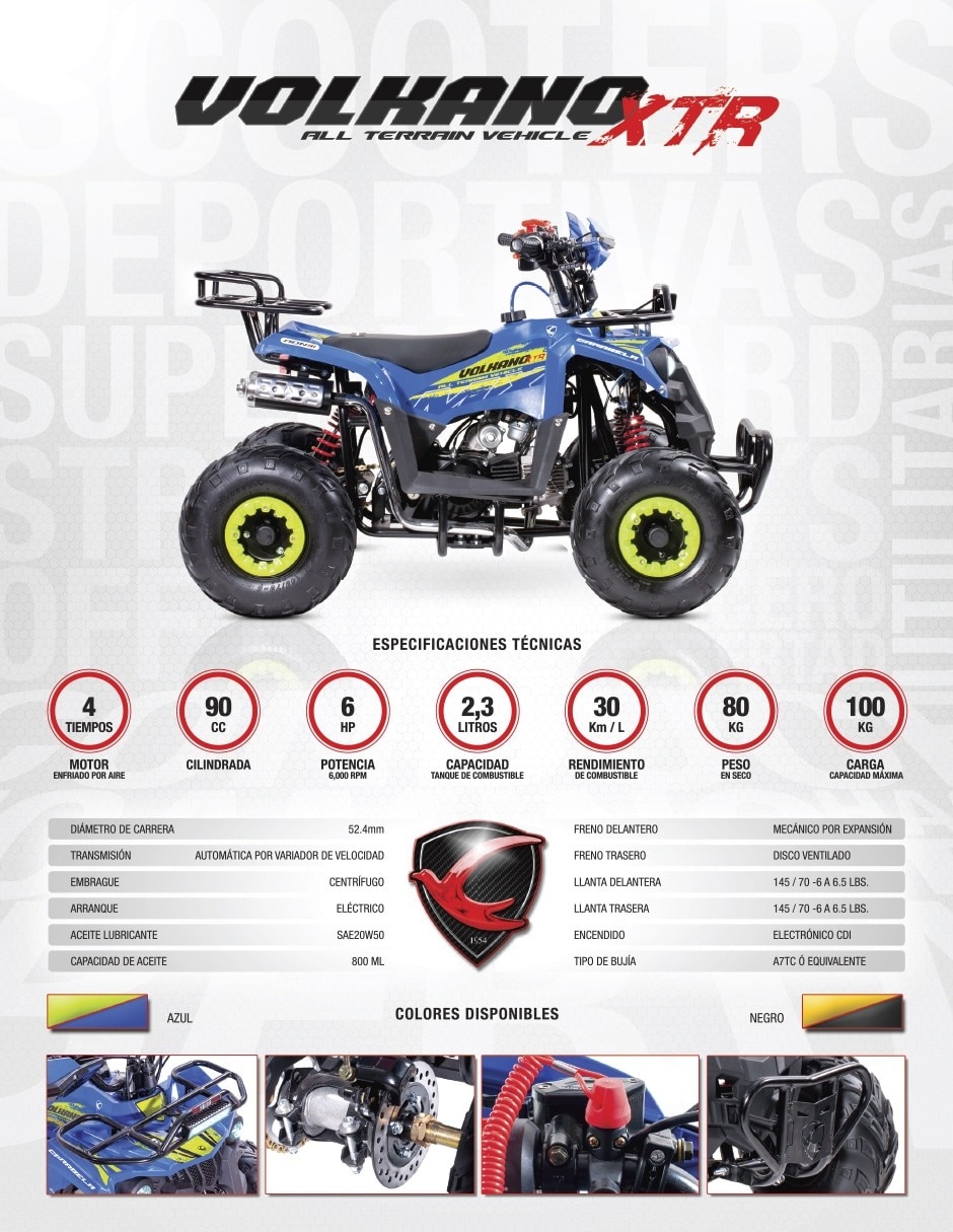 Cuatrimoto volkano xtr azul 2027 10