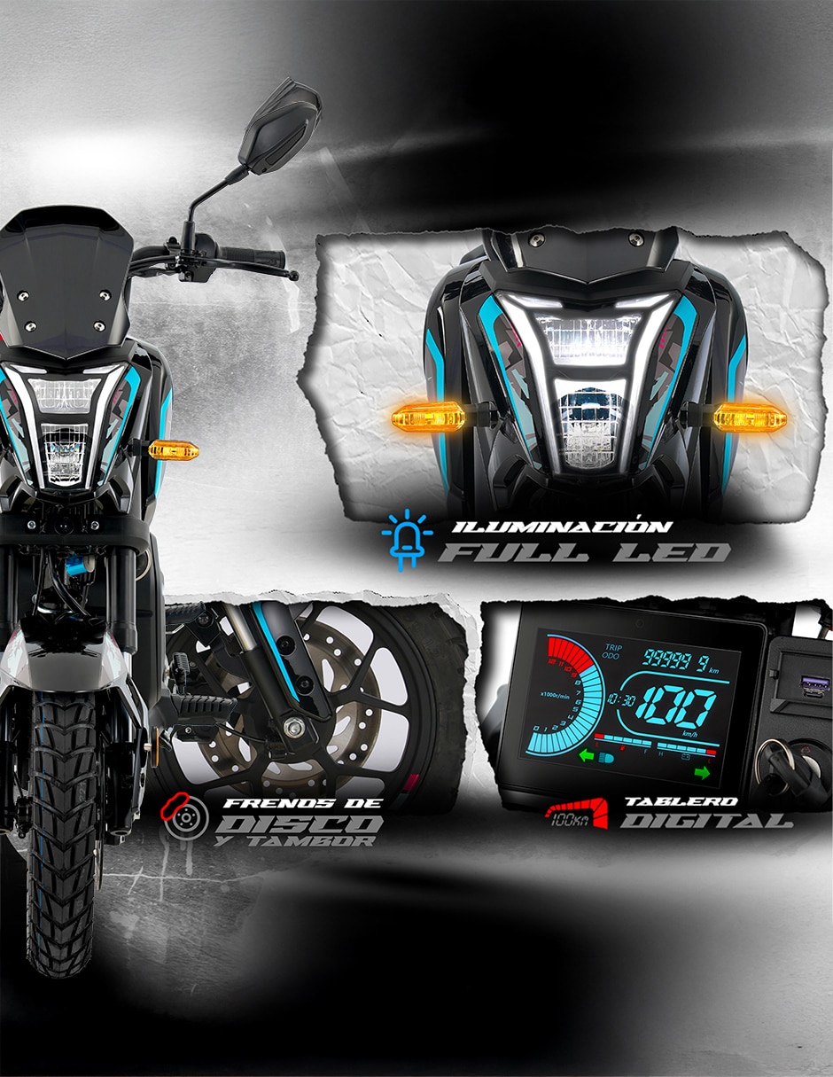 Motoneta YETTI 175 GT AZUL 2027 2