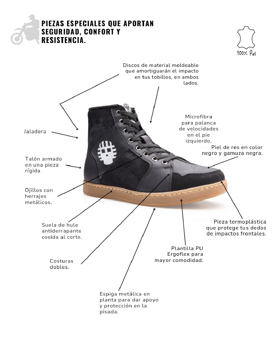 Bota de motorsport unisex 8