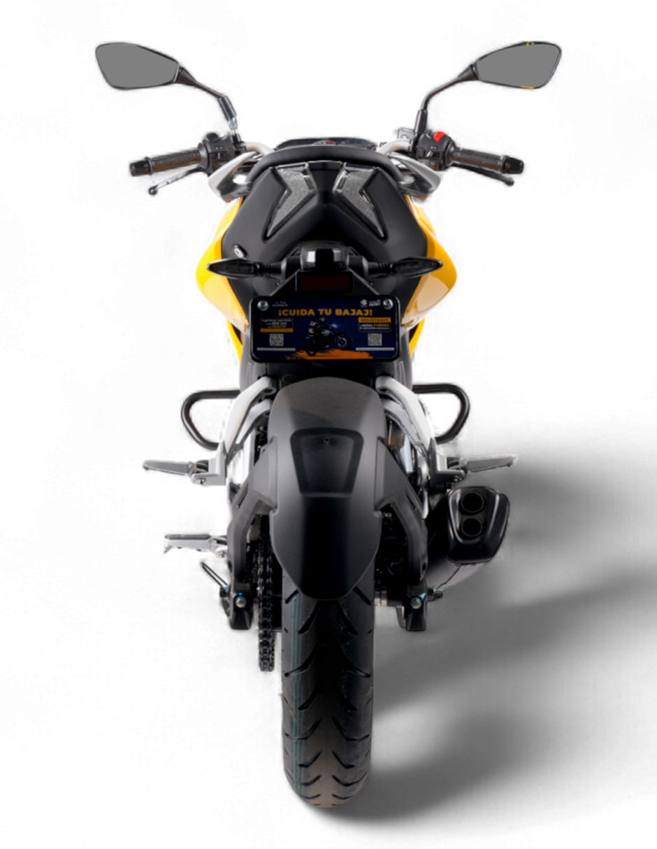 Motocicleta deportiva pulsar N250 amarillo 2027 7