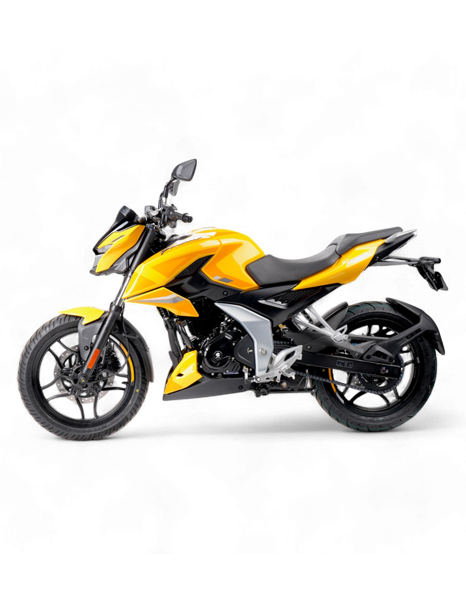 Motocicleta deportiva pulsar N250 amarillo 2027 5