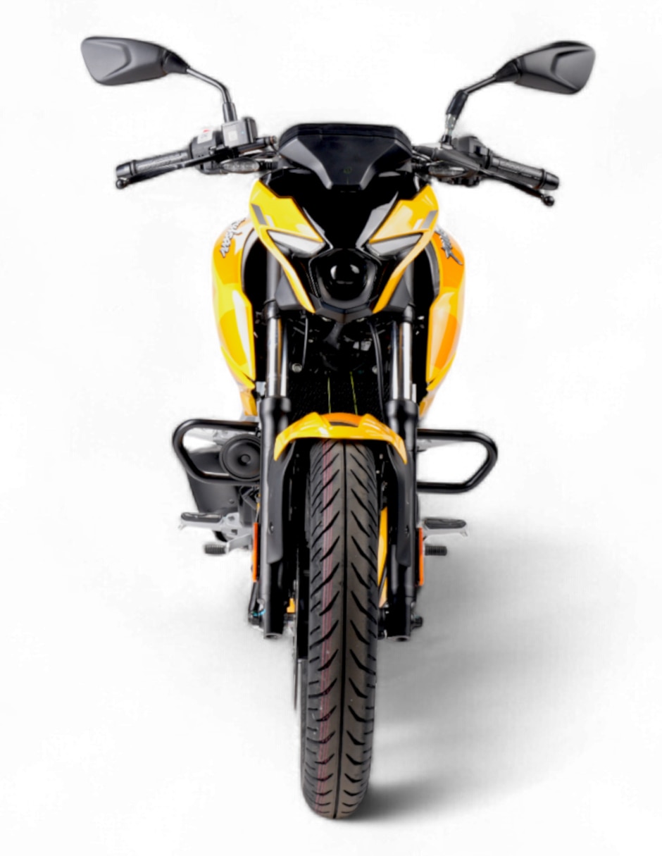 Motocicleta deportiva pulsar N250 amarillo 2027 2
