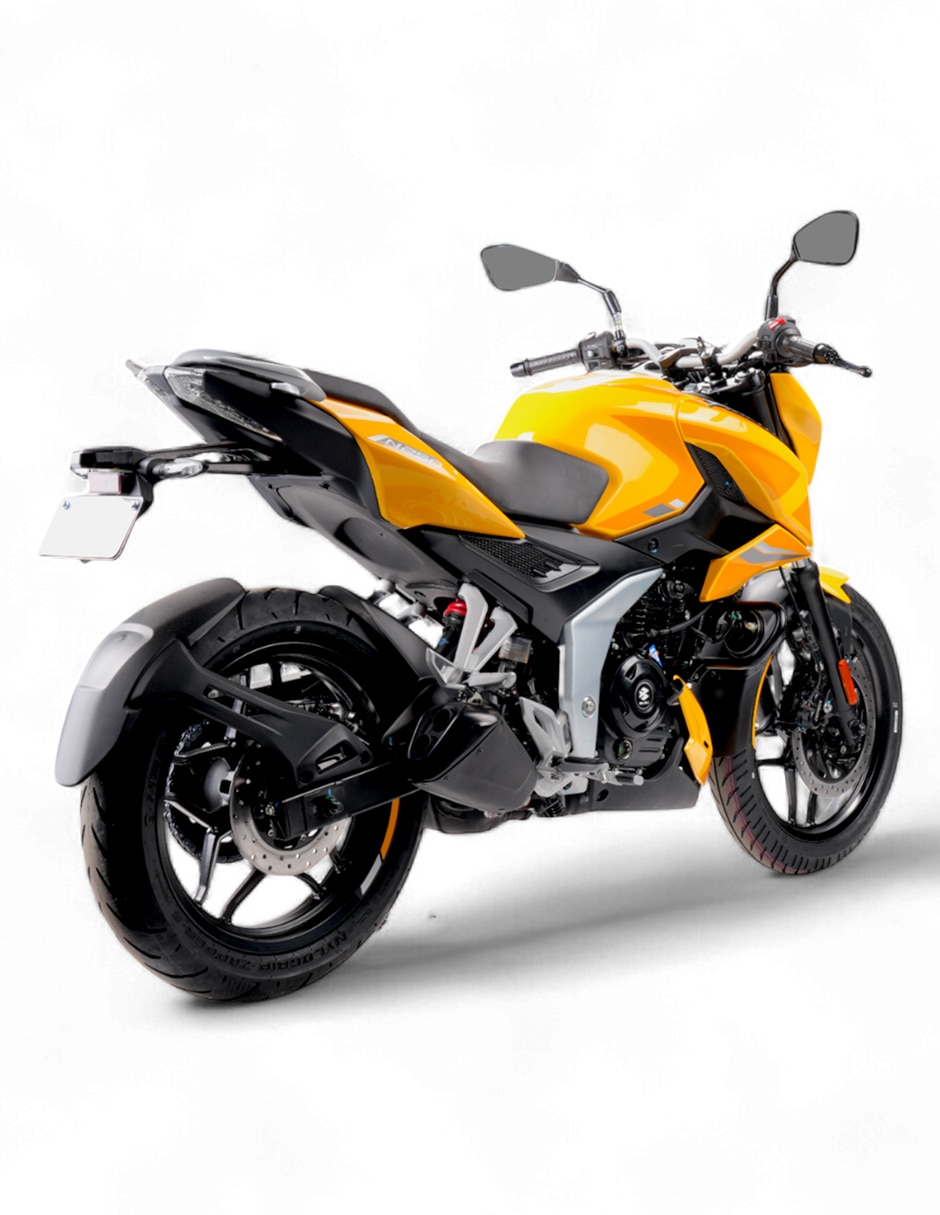 Motocicleta deportiva pulsar N250 amarillo 2027 8