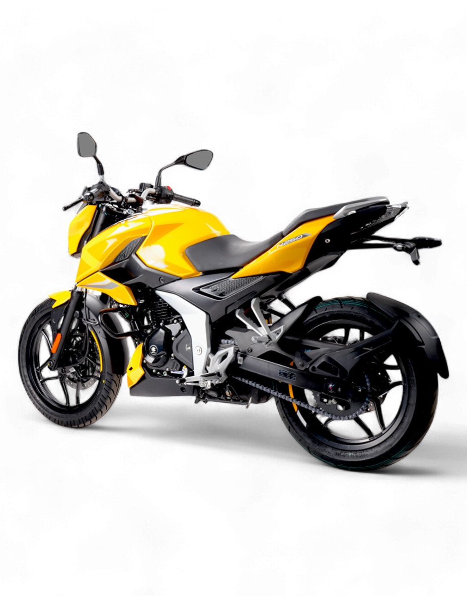 Motocicleta deportiva pulsar N250 amarillo 2027 3