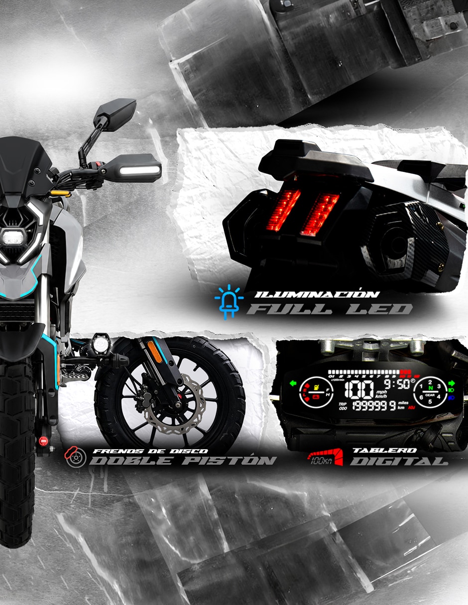 Motocicleta doble propósito Tekken 377 300 CC 2027 2027 6