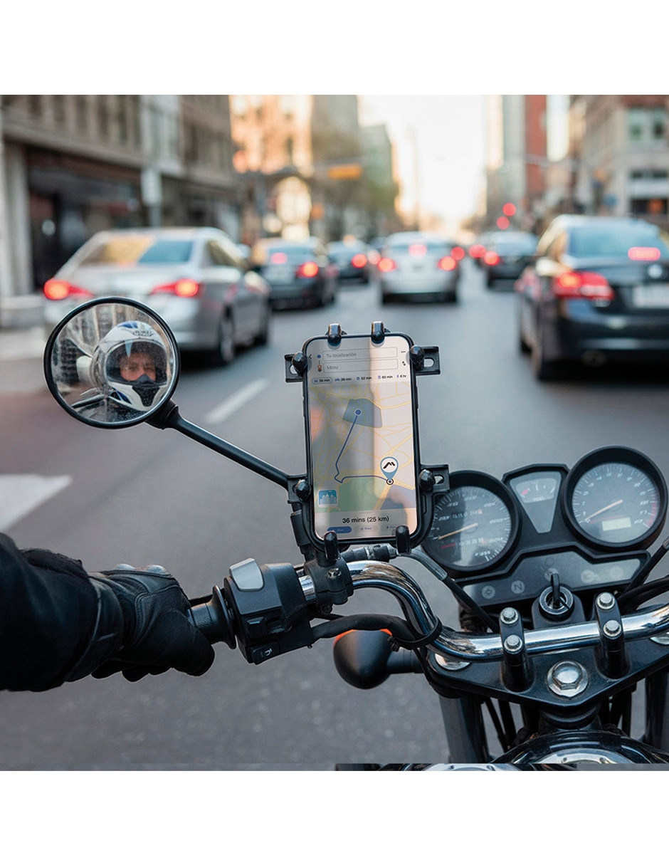 Porta celular portátil fijación ajustable