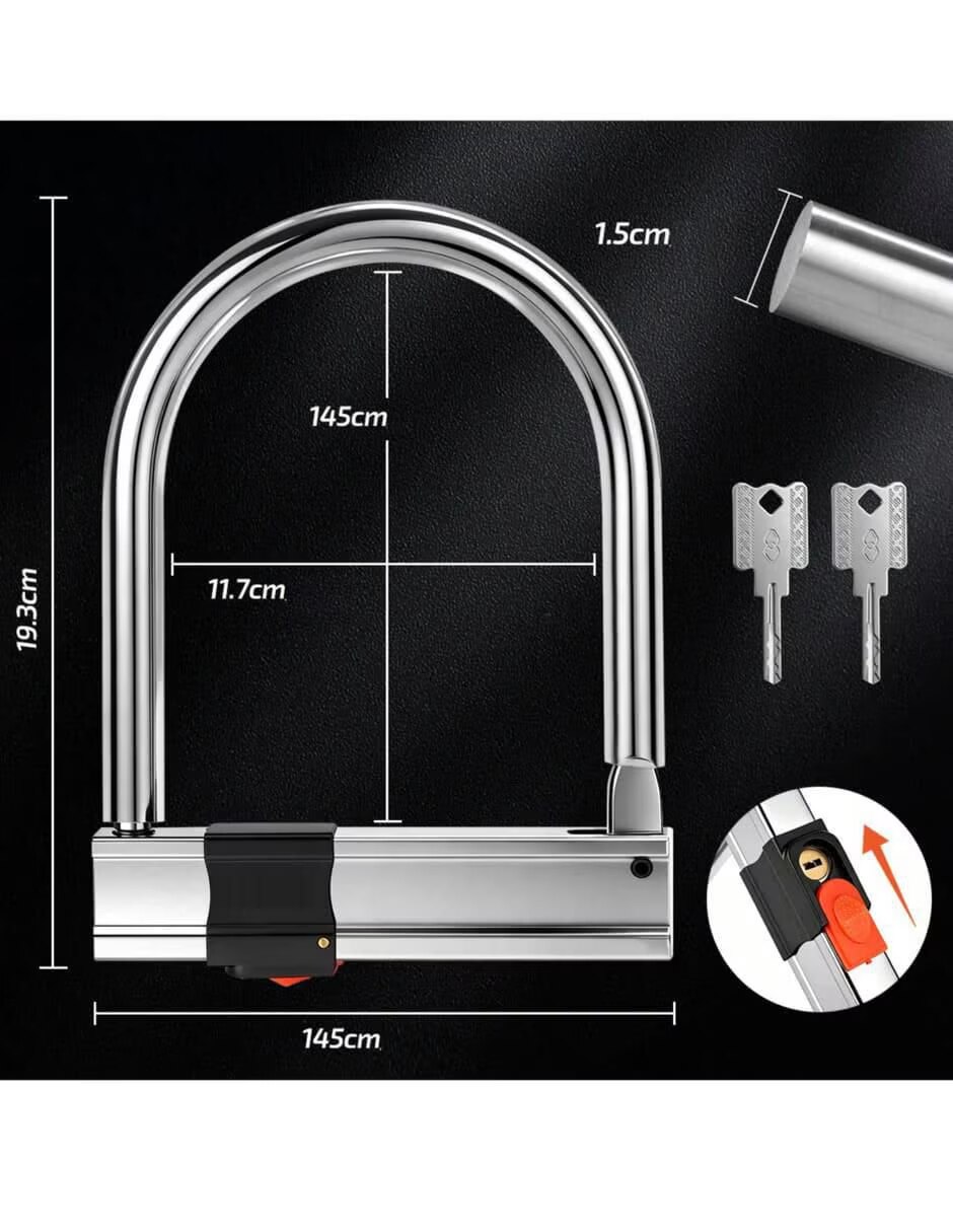 Candado para bicicleta de llave 5