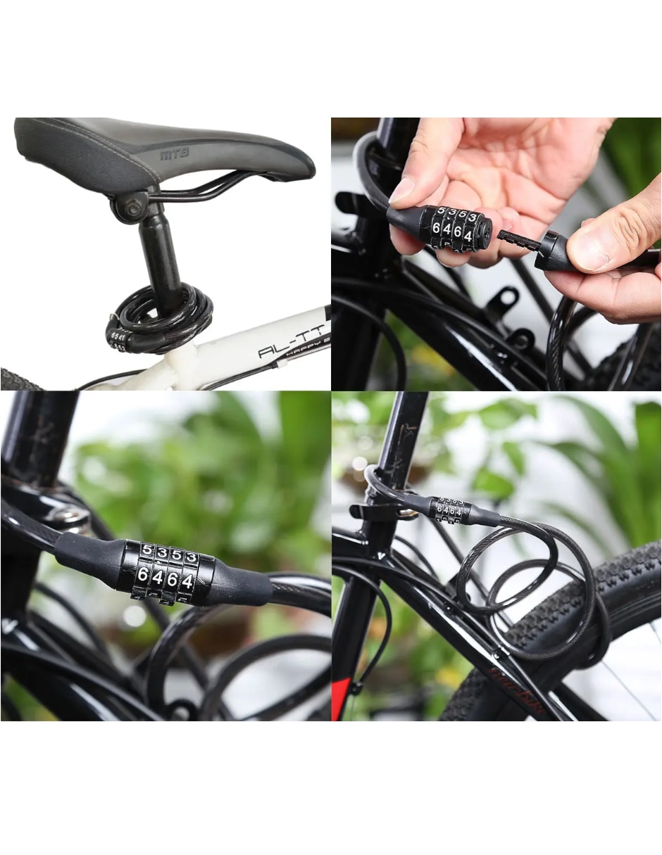 Candado para bicicleta de combinación 5
