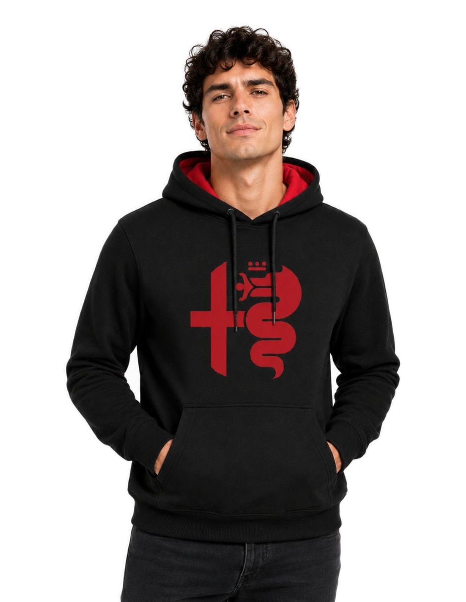 Sudadera casual con capucha y bolsa para hombre 4