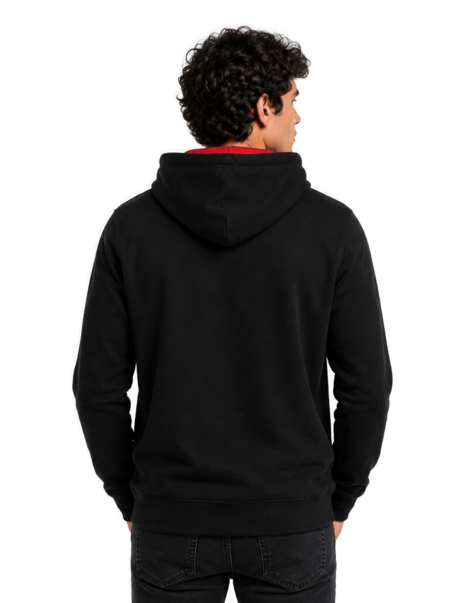Sudadera casual con capucha y bolsa para hombre 6
